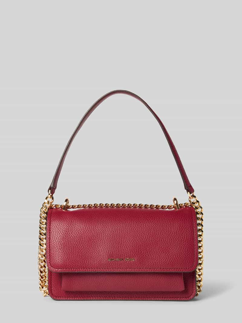 MICHAEL Michael Kors Shoulder Bag mit Logo-Applikation Modell 'Claire' in Bordeaux, Größe 1