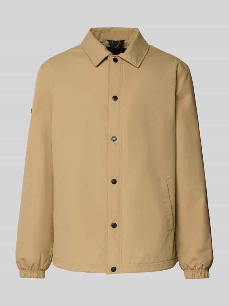 Superdry Jacke mit Umlegekragen und Eingrifftaschen in Hellbraun, Größe L