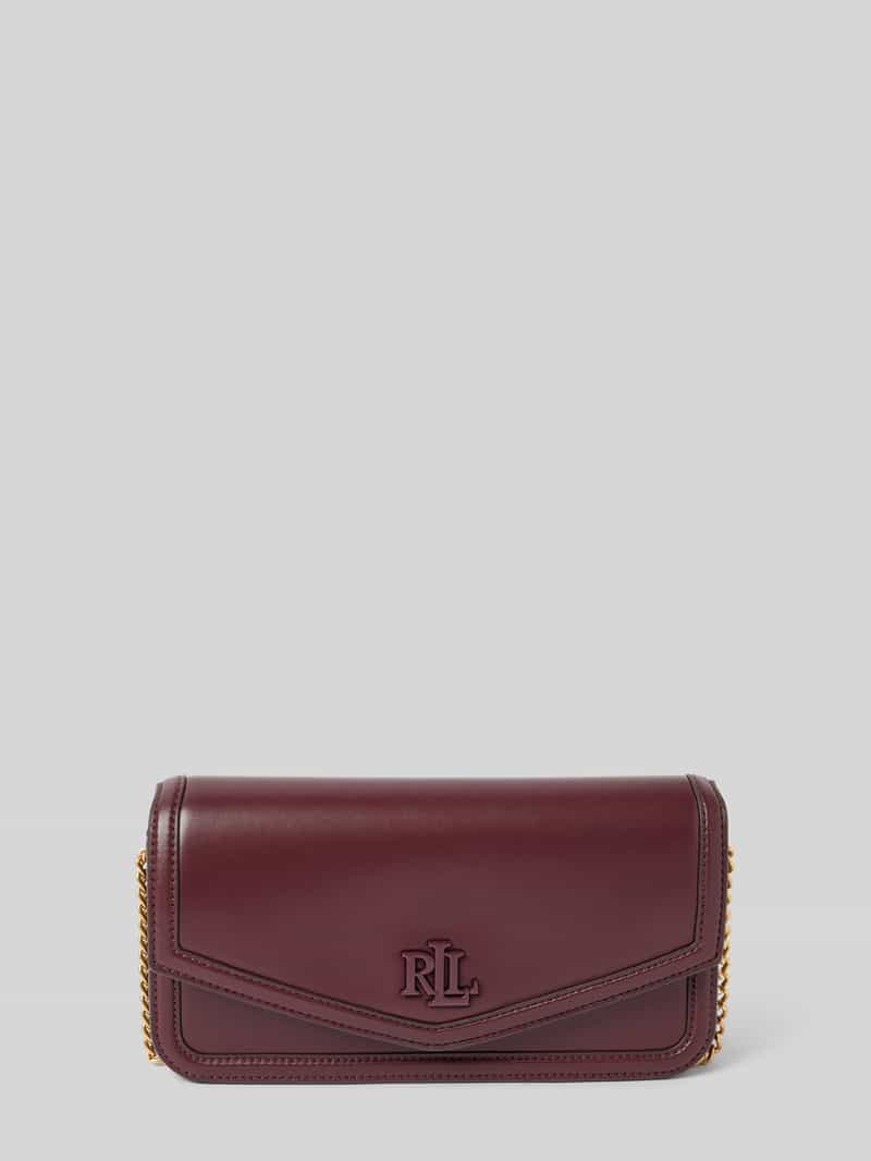 Umhängetasche aus Schafsleder mit Label-Detail Modell 'SAWYER'