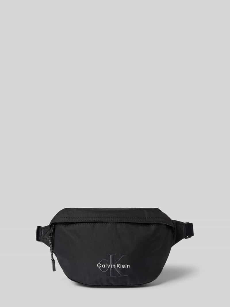 CK Calvin Klein Bauchtasche mit Label-Stitching Modell 'BOLD WAISTBAG' in Black, Größe 1