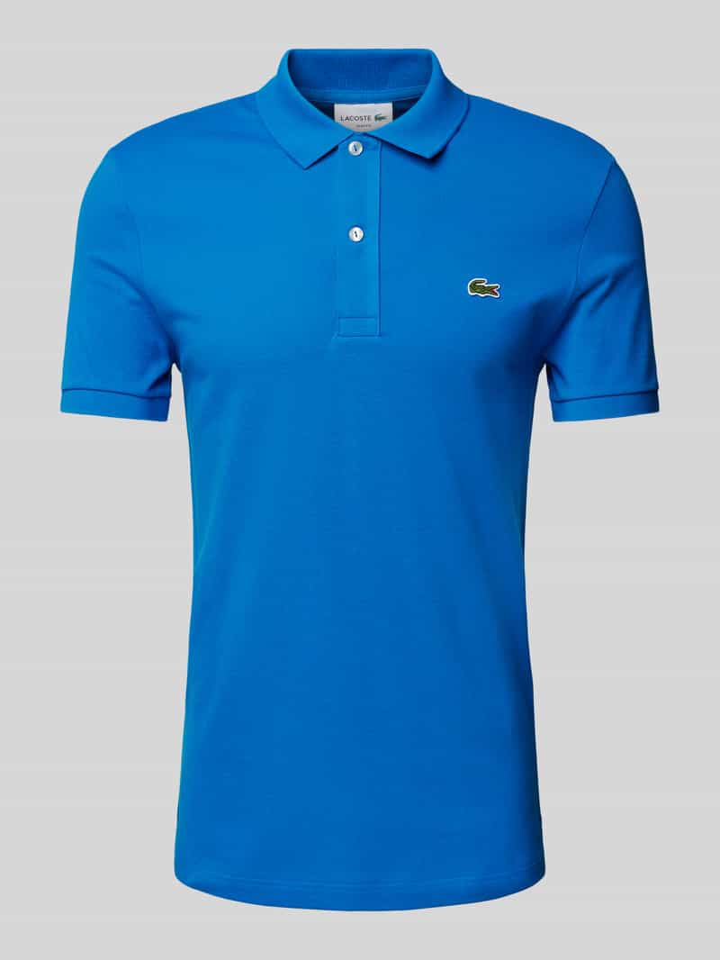 Lacoste Slim Fit Poloshirt mit Label-Patch Modell 'PIQUE' in Royal, Größe XXXL