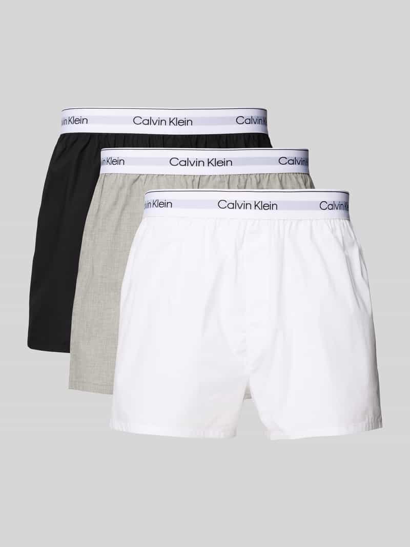 Boxershorts mit elastischem Logo-Bund im 3er-Pack