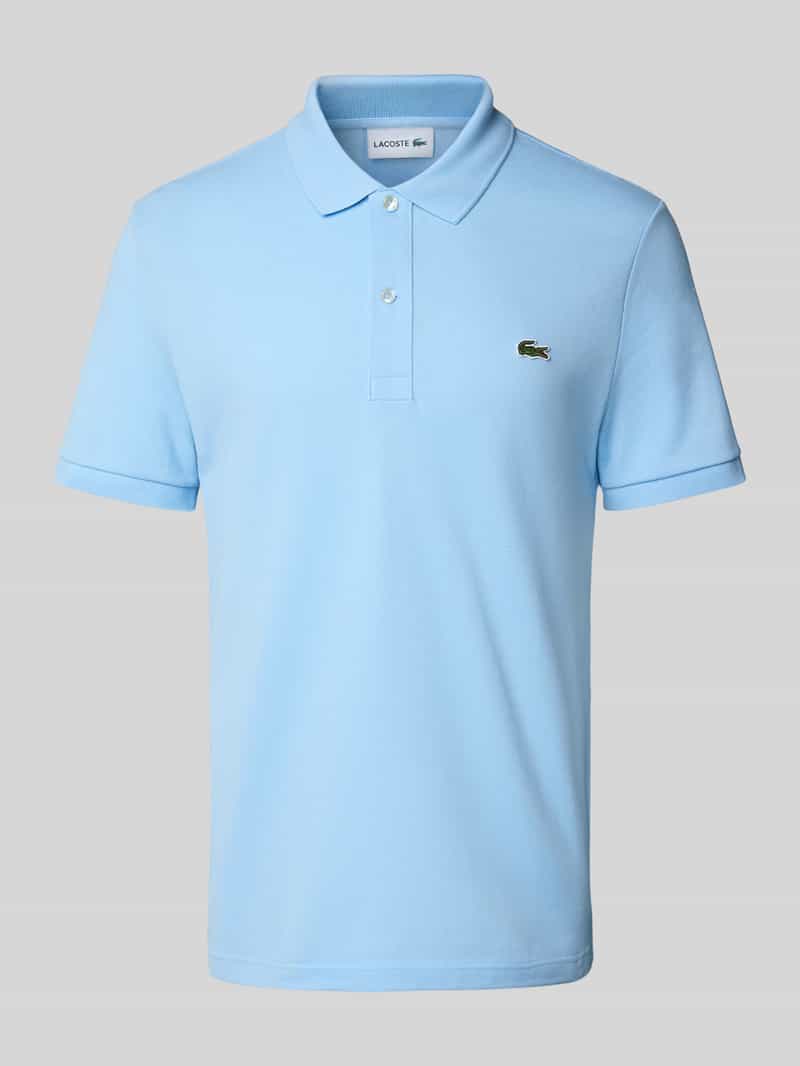 Lacoste Slim Fit Poloshirt aus reiner Baumwolle in Hellblau, Größe L