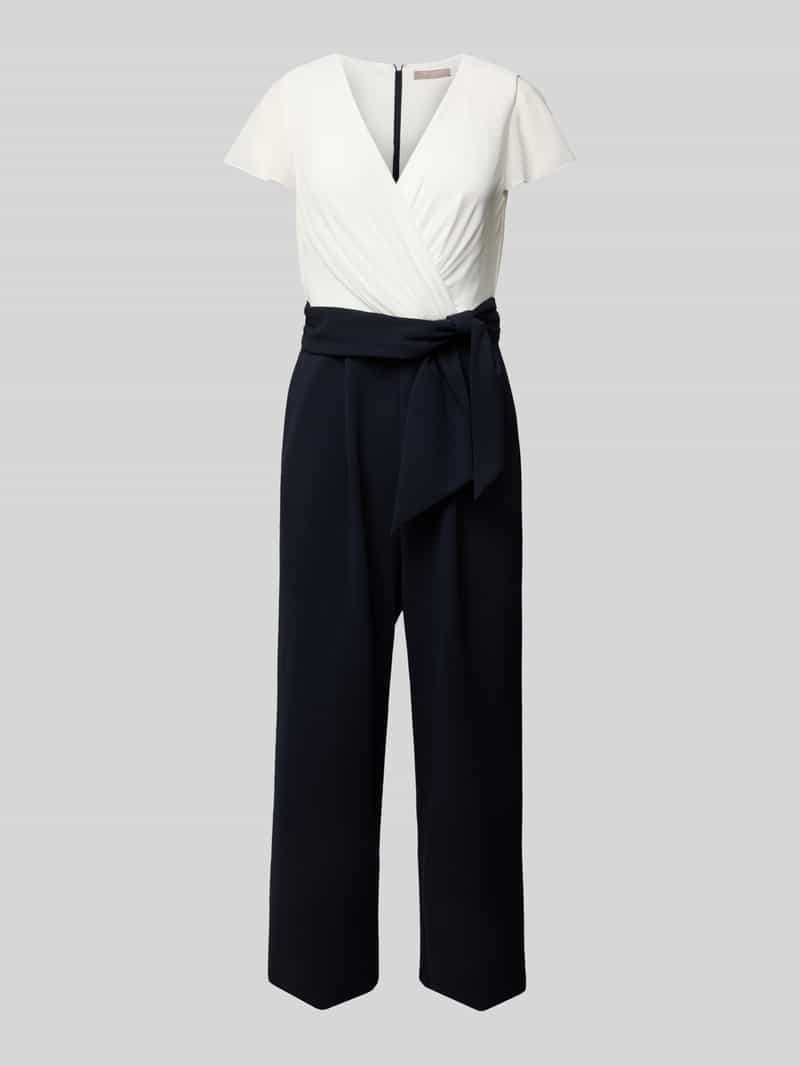 Jumpsuit in Wickel-Optik