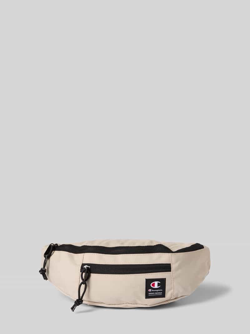 CHAMPION Bauchtasche mit Label-Patch in Beige, Größe 1