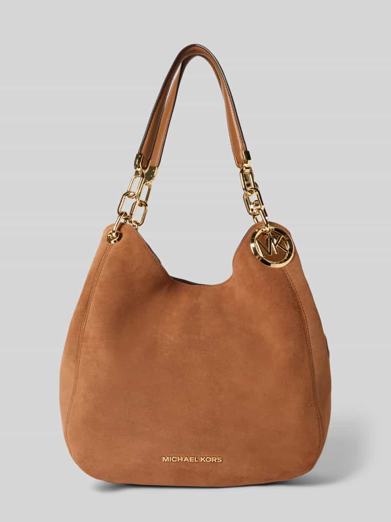 MICHAEL Michael Kors Shoulder Bag mit Logo-Charm Modell 'Lillie' in Camel, Größe 1
