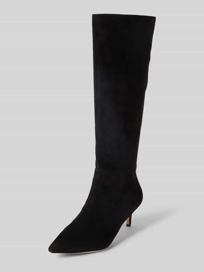 Lauren Ralph Lauren Stiefel aus echtem Leder mit Pfennig-Absatz Modell 'Mckay' in Black, Größe 37