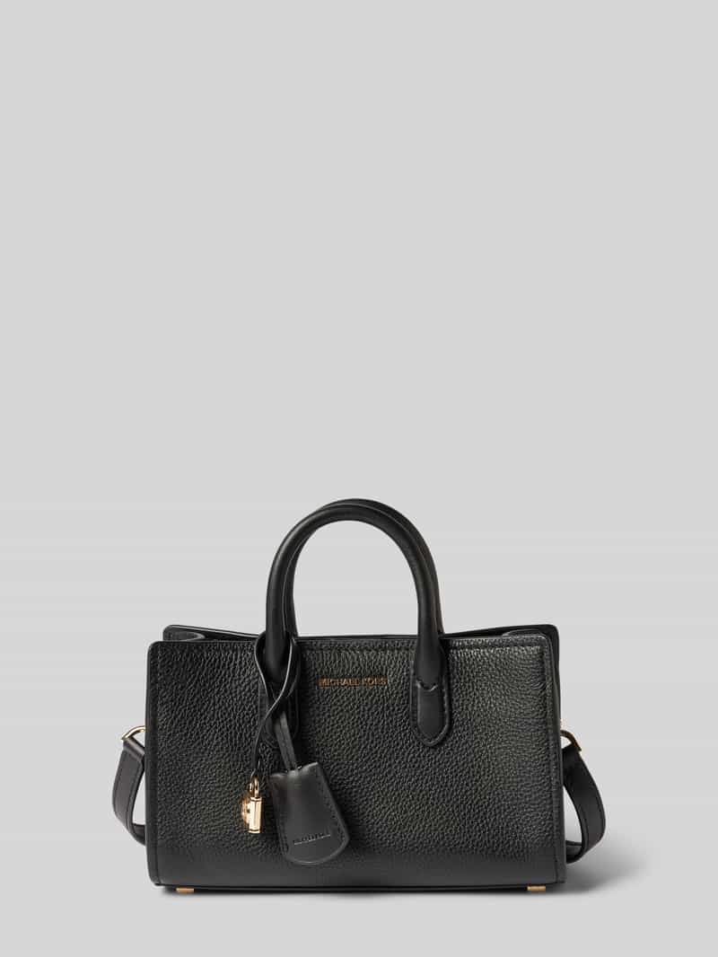 MICHAEL Michael Kors Lederhandtasche mit Label-Anhänger Modell 'SCARLETT' in Black, Größe 1