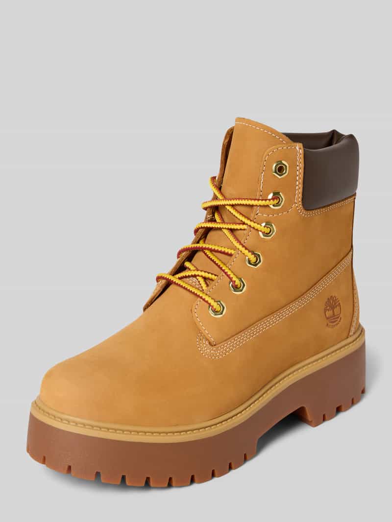 Timberland Schnürboots mit abgerundeter Spitze in Camel, Größe 36