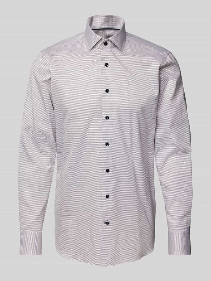 OLYMP SIGNATURE SLIM FIT Slim Fit Business-Hemd mit Kentkragen Modell 'Savio' in Sand, Größe 40