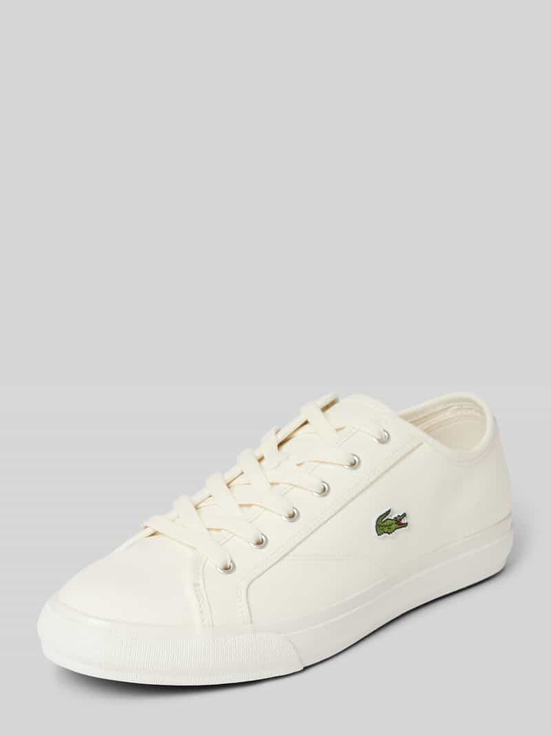 Lacoste Sneaker mit Label-Stitching Modell 'BACKCOURT' in Offwhite, Größe 41
