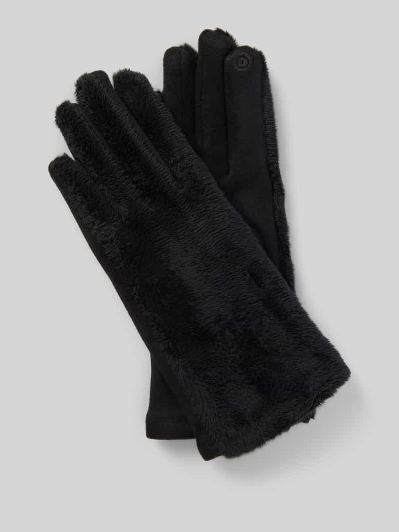 Handschuhe mit Kunstfellbesatz