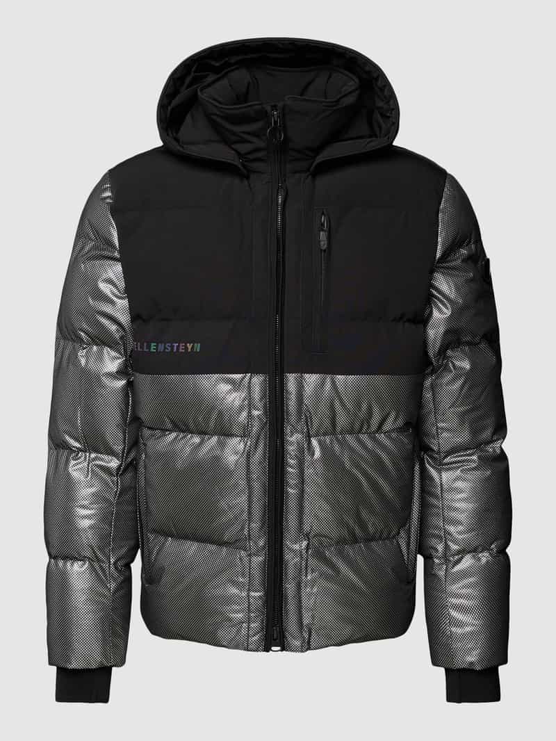 Wellensteyn Regular Fit Steppjacke mit Stehkragen Modell 'ROYAL FLASH' in Silber, Größe L