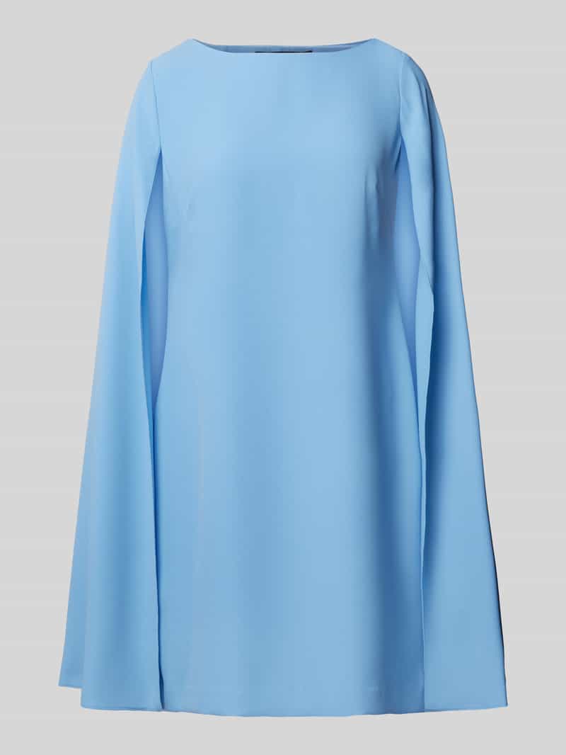 Lauren Ralph Lauren Cocktailkleid mit U-Boot-Ausschnitt Modell 'PETRA' in Hellblau, Größe 38