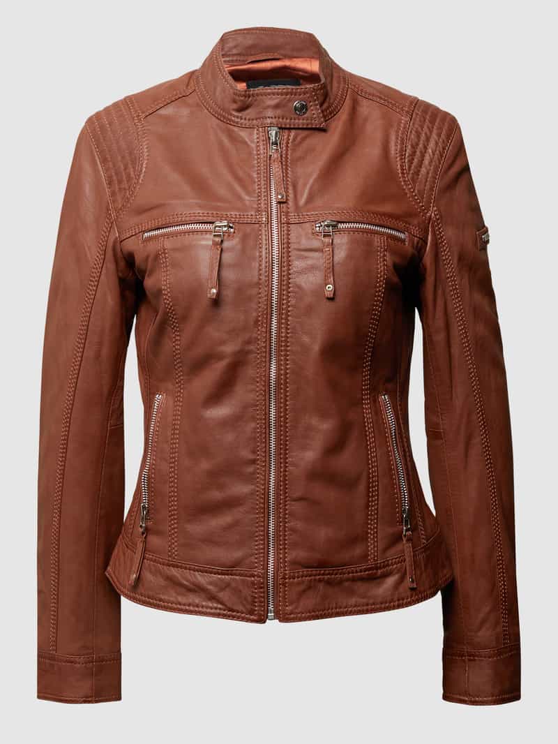 Lederjacke im Biker-Look