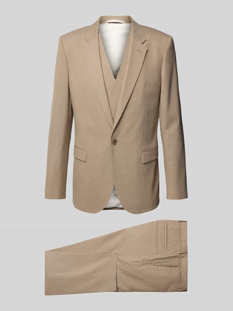 Slim Fit Anzug mit Woll-Anteil Modell 'Arti/Hesten242V1X'