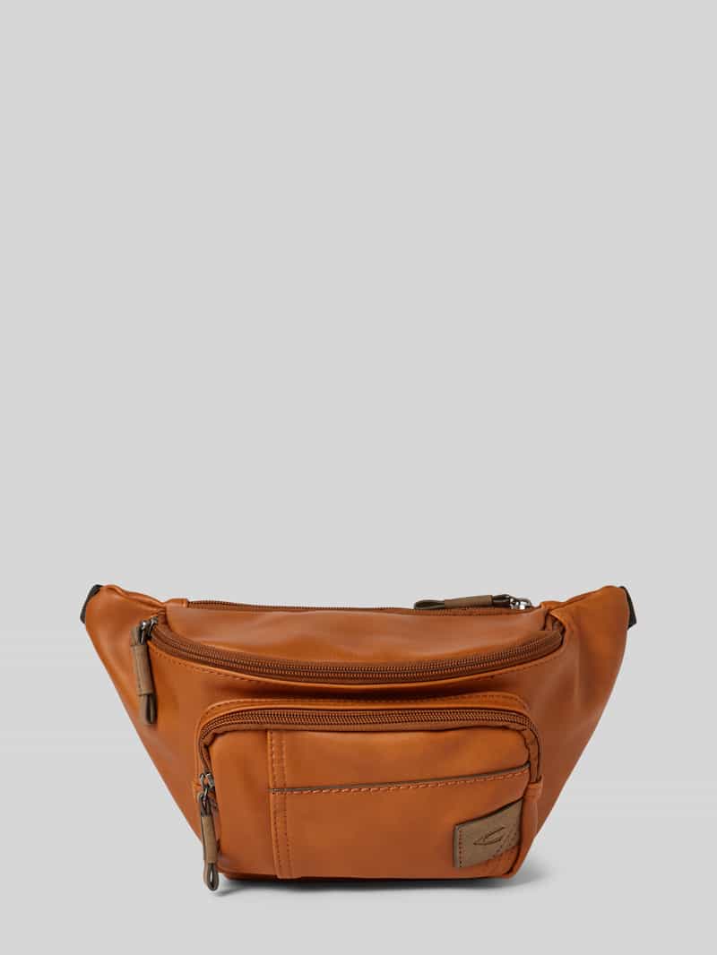 camel active Bauchtasche mit Label-Patch Modell 'LAOS' in Cognac, Größe 1