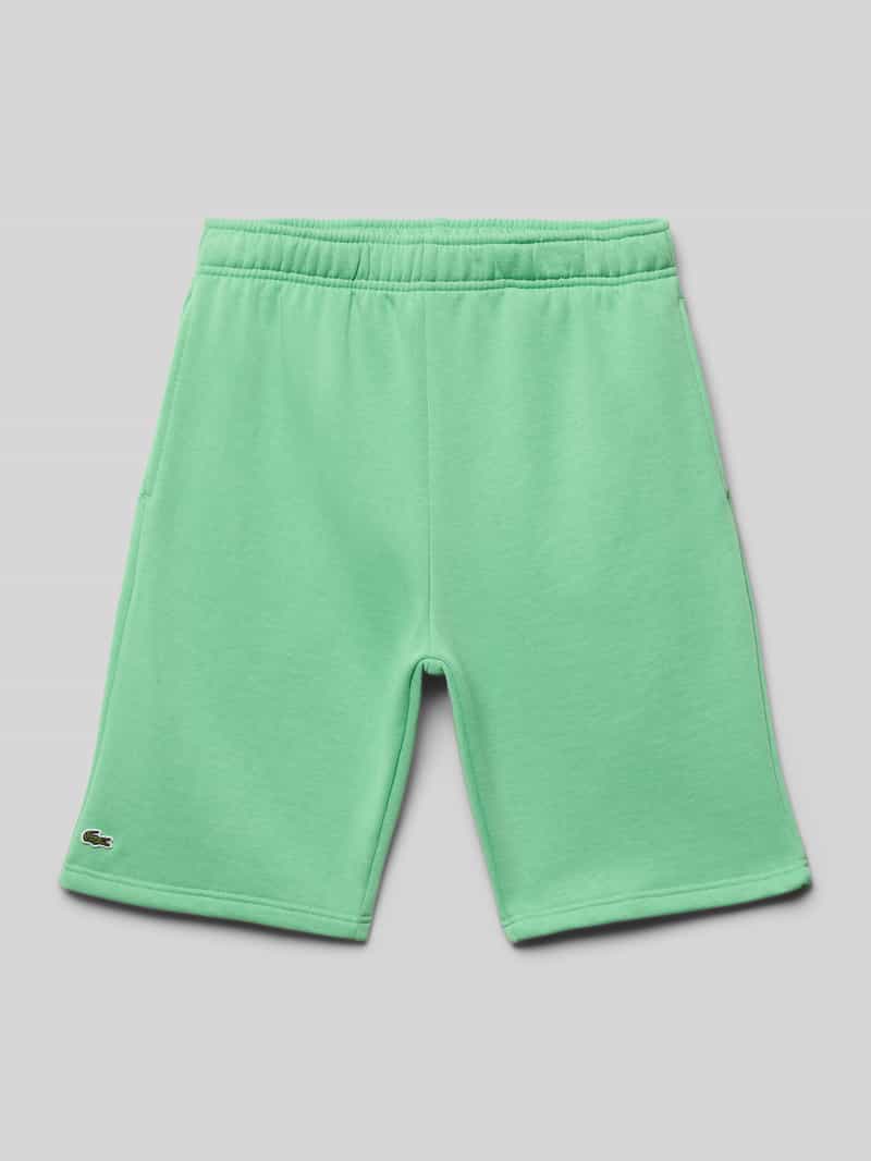 Lacoste Sweatshorts mit elastischem Bund in Hellgruen, Größe 152