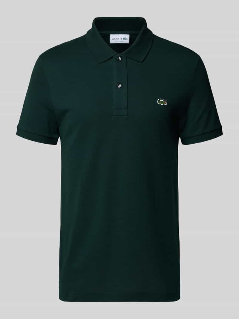 Lacoste Slim Fit Poloshirt aus reiner Baumwolle in Bottle, Größe L