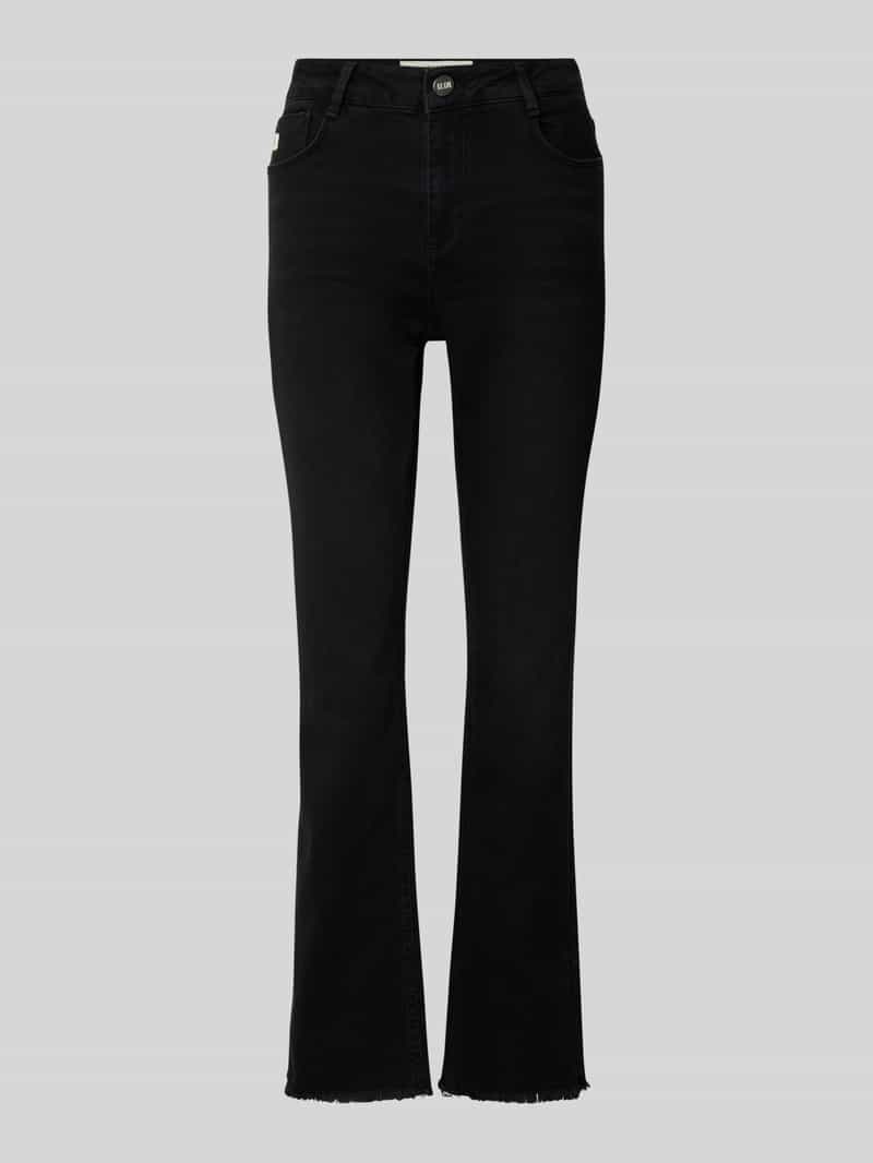 Slim Fit Jeans mit Fransen Modell 'LINDENHOF'