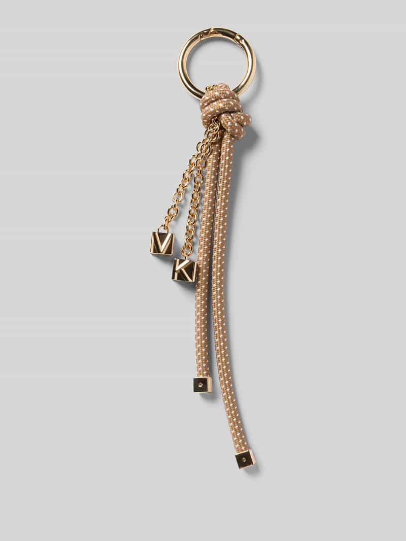 MICHAEL Michael Kors Taschenanhänger mit Label-Applikationen Modell 'CHARMS NOVELTY' in Beige, Größe 1