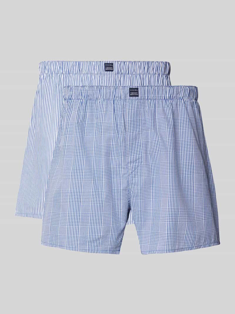 Relaxed Fit Boxershorts mit Label-Patch im 2er-Pack