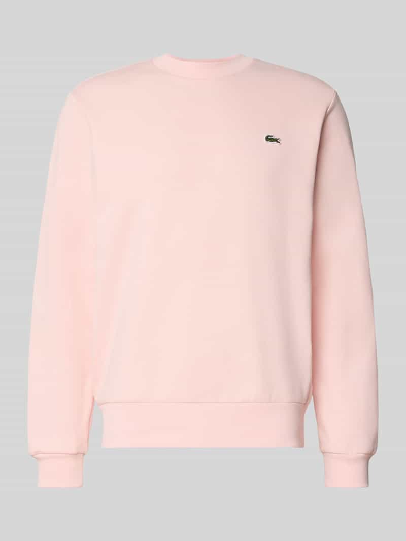 Lacoste Regular Fit Sweatshirt aus Baumwoll-Mix in Rosa, Größe XL
