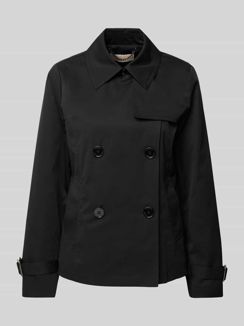 MICHAEL Michael Kors Trenchcoat mit Leistentaschen in Black, Größe S
