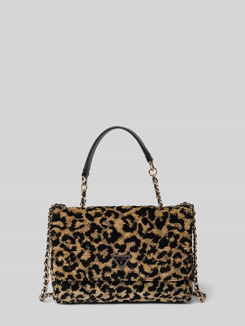 Guess Handtasche mit Label-Detail Modell 'GIULLY' in Beige, Größe 1