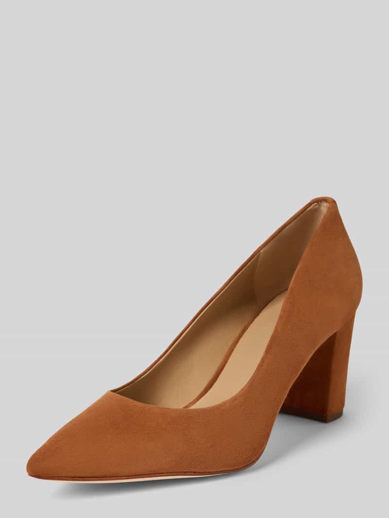 Lauren Ralph Lauren High Heels mit Label-Detail in Cognac, Größe 36