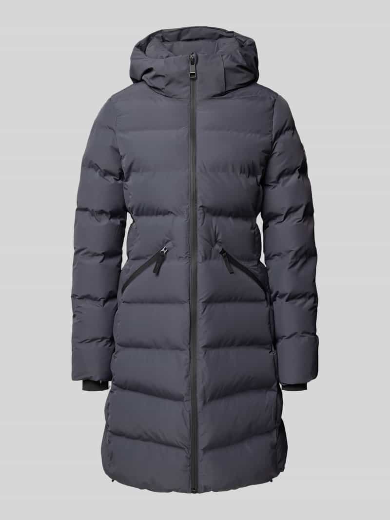 Superdry Regular Fit Mantel in Stepp-Optik Modell 'City' in Dunkelgrau, Größe L