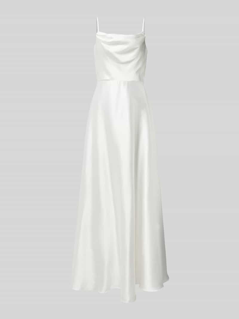 Brautkleid mit Wasserfall-Ausschnitt