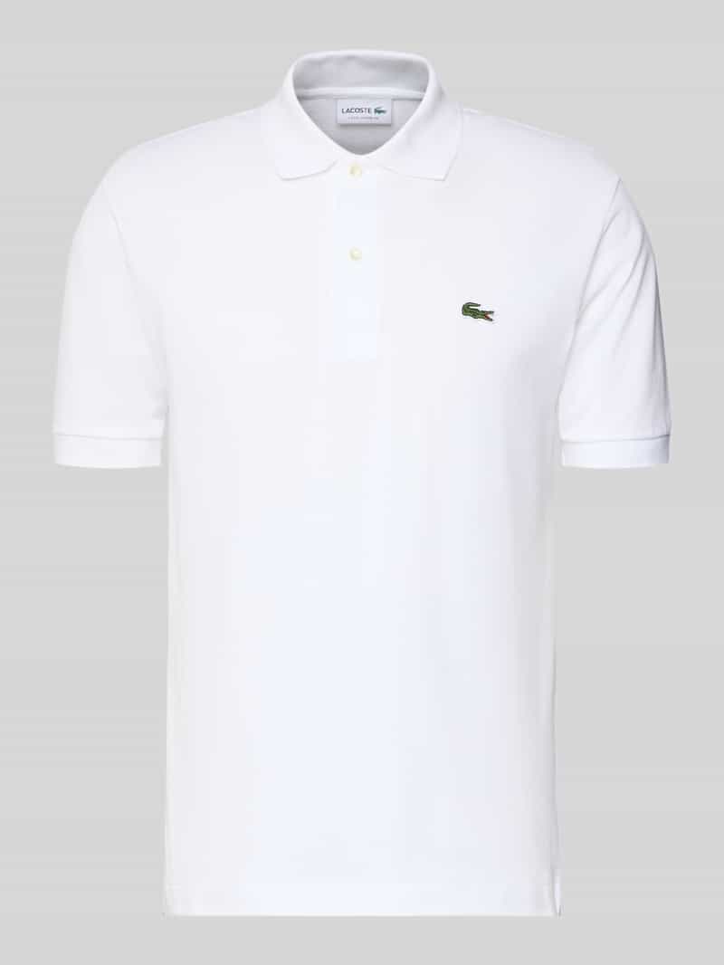 Lacoste Poloshirt mit Label-Stitching Modell 'L.12.12 CORE' in Weiss, Größe 3XL
