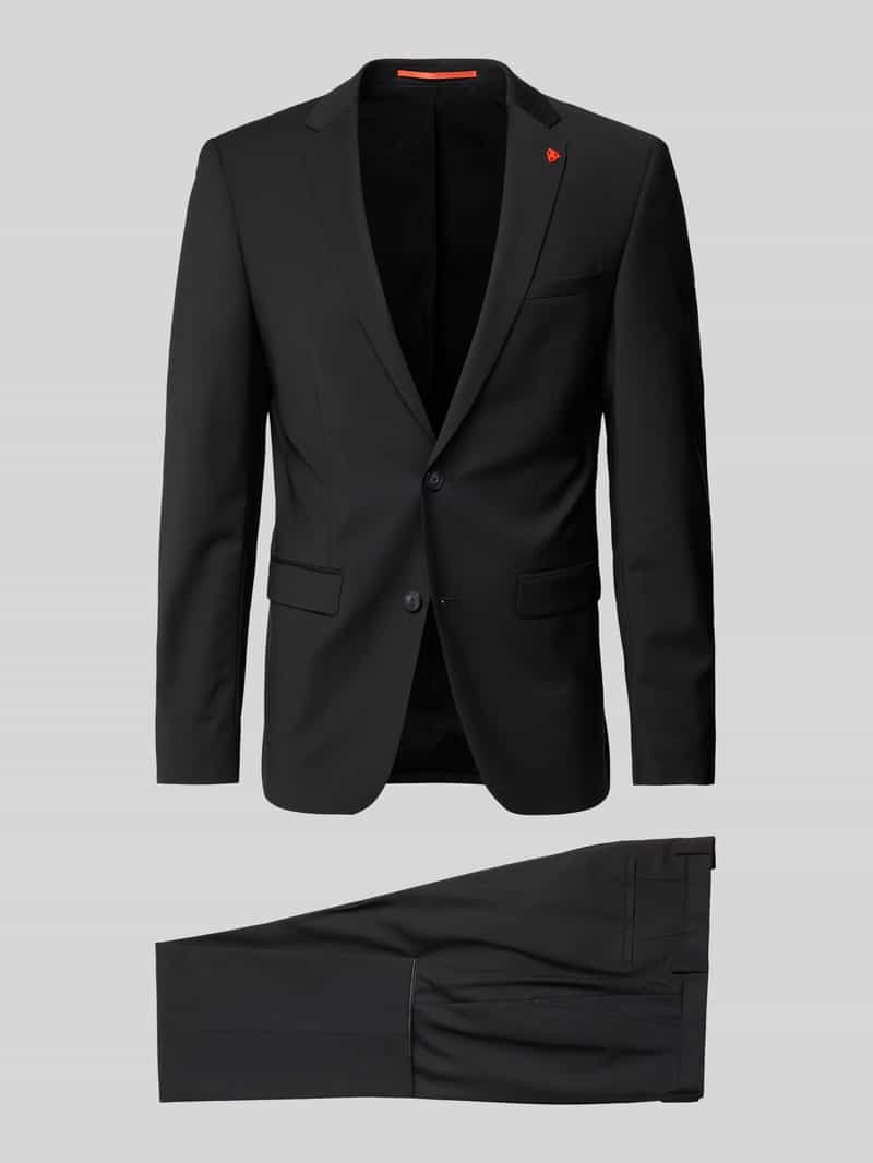 Extra Slim Anzug in unifarbenem Design