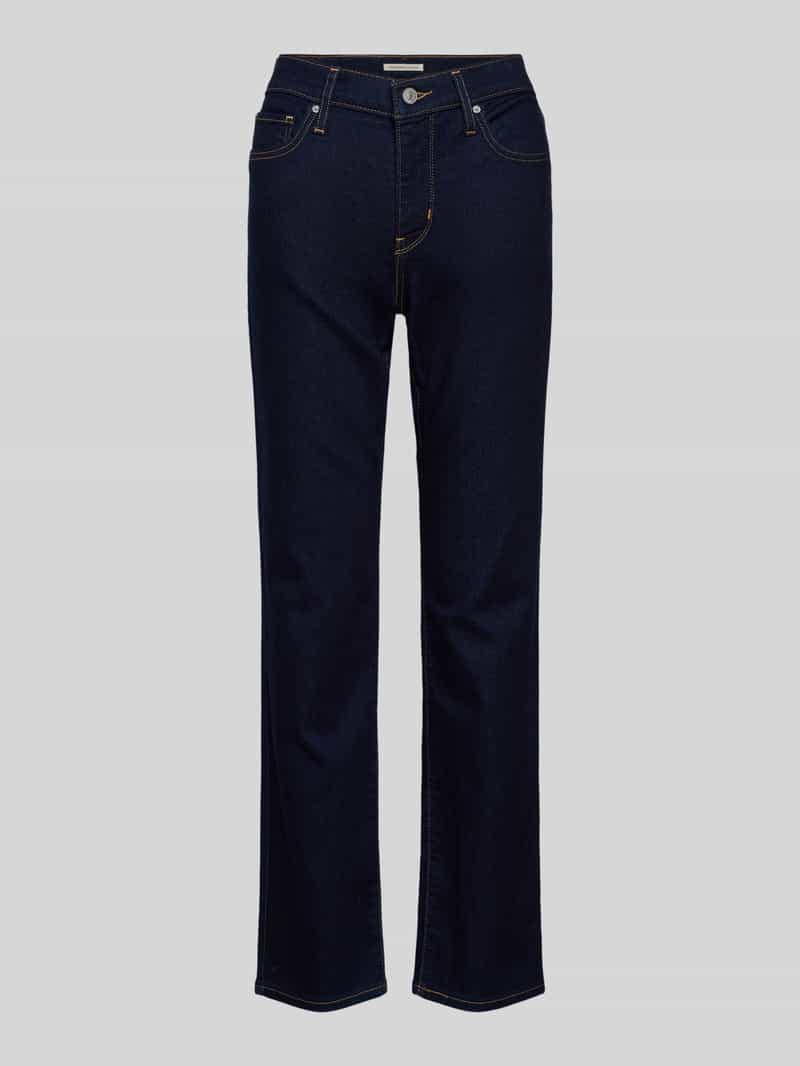 Levi's® 300 Straight Fit Jeans mit Eingrifftaschen in Dunkelblau, Größe 27/30