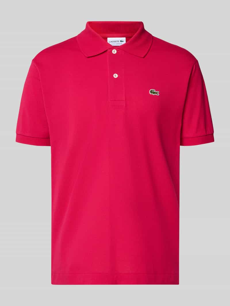 Lacoste Regular Fit Poloshirt aus reiner Baumwolle in Pink, Größe L