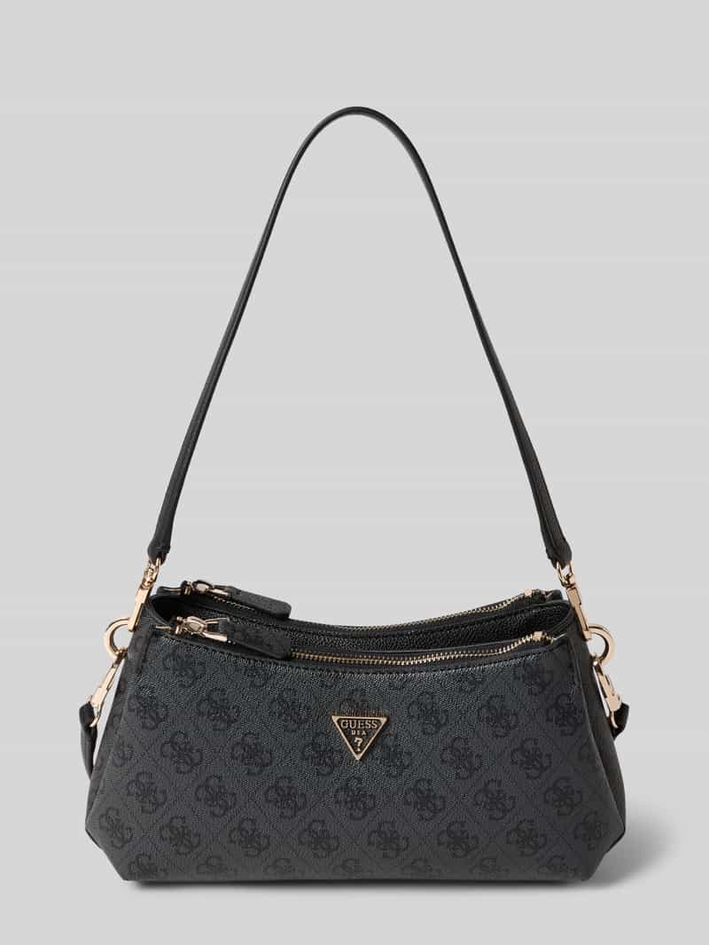 Guess Handtasche mit Logo-Muster Modell 'NOELLE II' in Black, Größe 1
