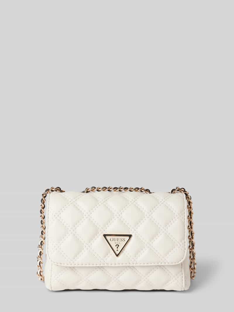 Guess Handtasche mit Tragehenkel Modell 'GIULLY' in Gold, Größe 1