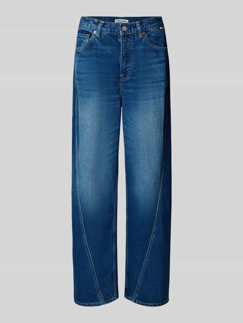 Armedangels Barrel Fit Jeans aus reiner Baumwolle Modell 'HAAYI' in Jeansblau, Größe 26/32