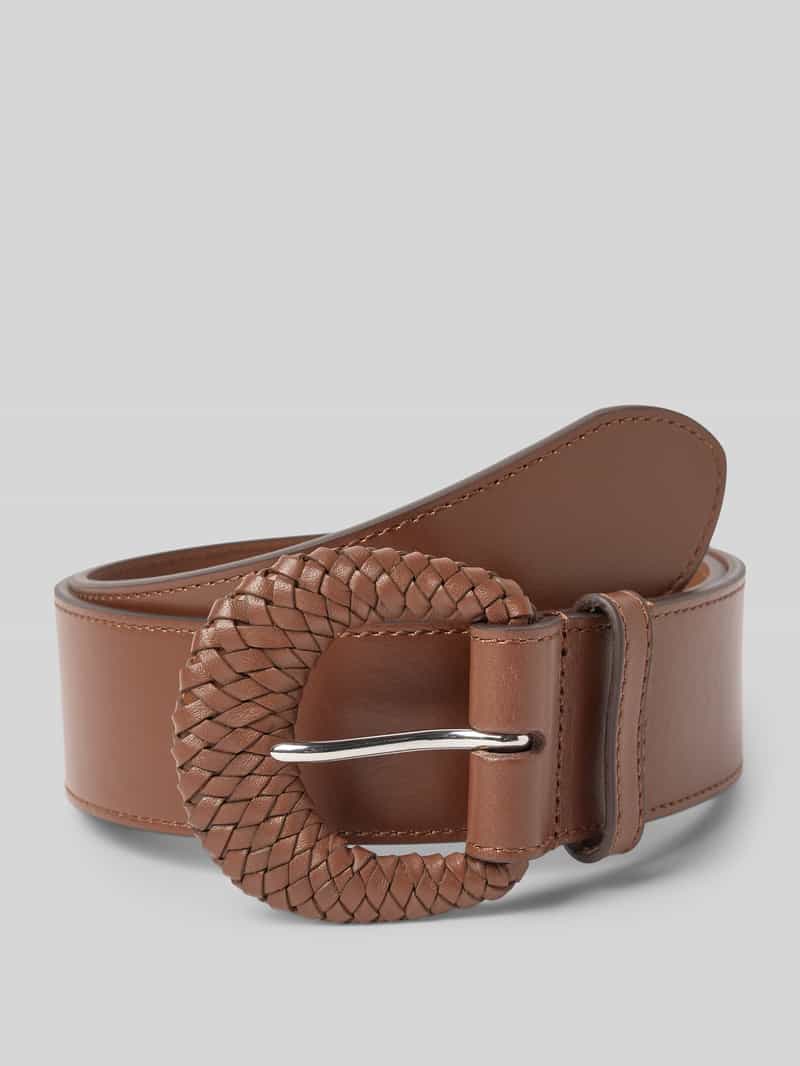 Lauren Ralph Lauren Ledergürtel mit Dornschließe in Cognac, Größe L