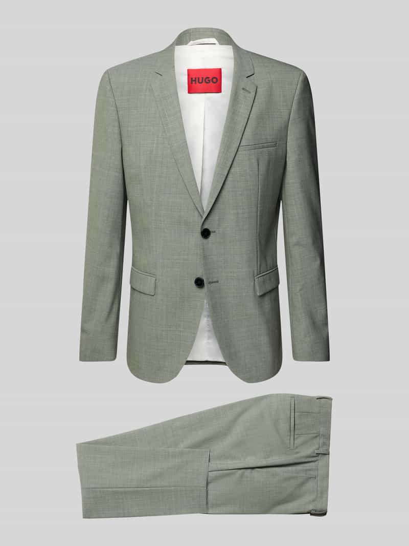 HUGO Slim Fit Anzug mit Pattentaschen Modell 'Arti/Hesten232X' in Lind, Größe 46