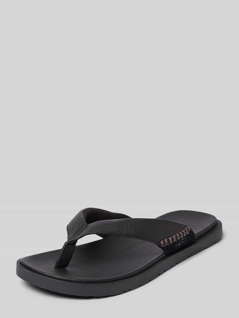 UGG Zehentrenner mit Label-Detail Modell 'SEASIDE II' in Black, Größe 41