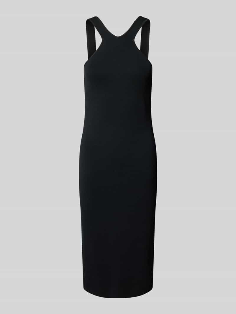 Lauren Ralph Lauren Knielanges Kleid aus Viskose-Mix Modell 'PAITMAN' in Black, Größe L