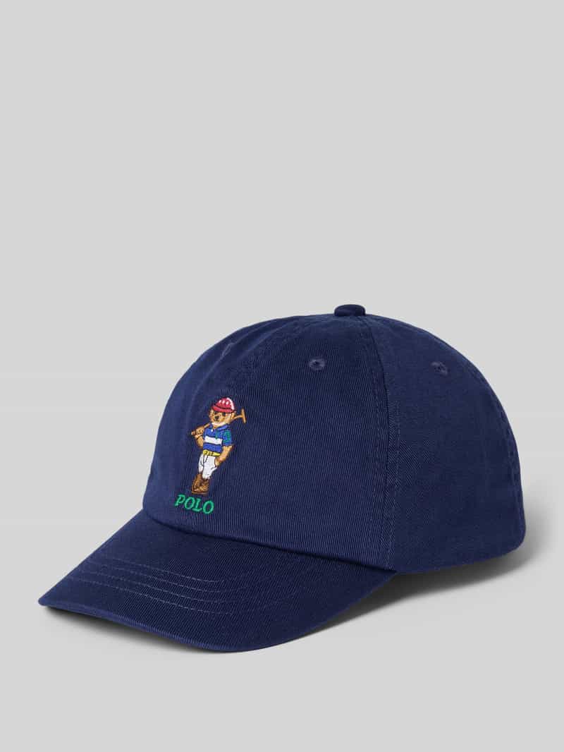 Polo Ralph Lauren Kids Cap mit Label-Stitching in Marine, Größe 104