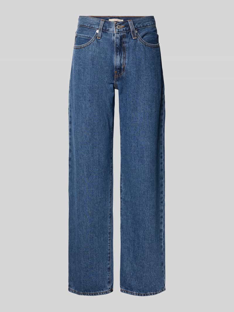 Baggy Fit Jeans mit Kontrastnähten