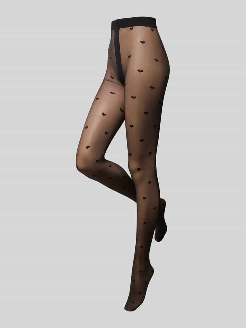 Strumpfhose mit Motiv-Stitching