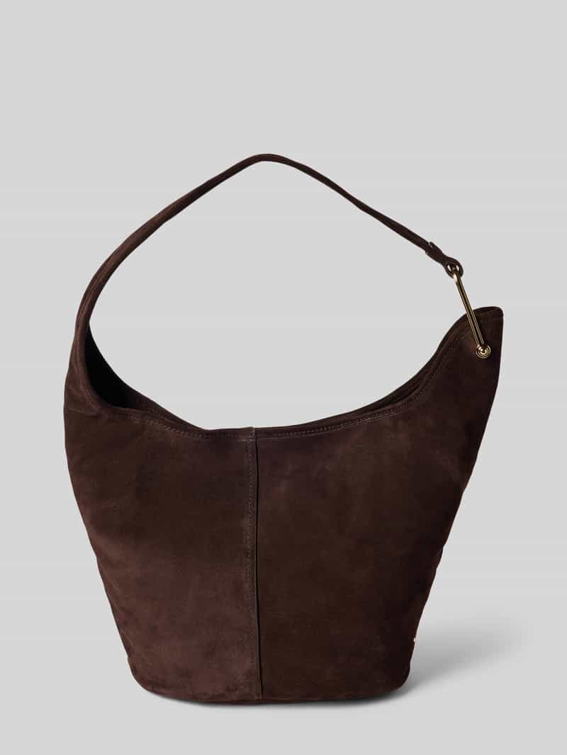 MICHAEL Michael Kors Handtasche mit Magnetverschluss Modell 'SONNY' in Dunkelbraun, Größe 1