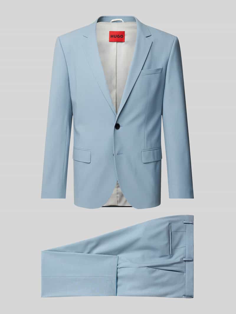 HUGO Anzug mit Reverskragen Modell 'Arti/Hesten' in Bleu, Größe 102