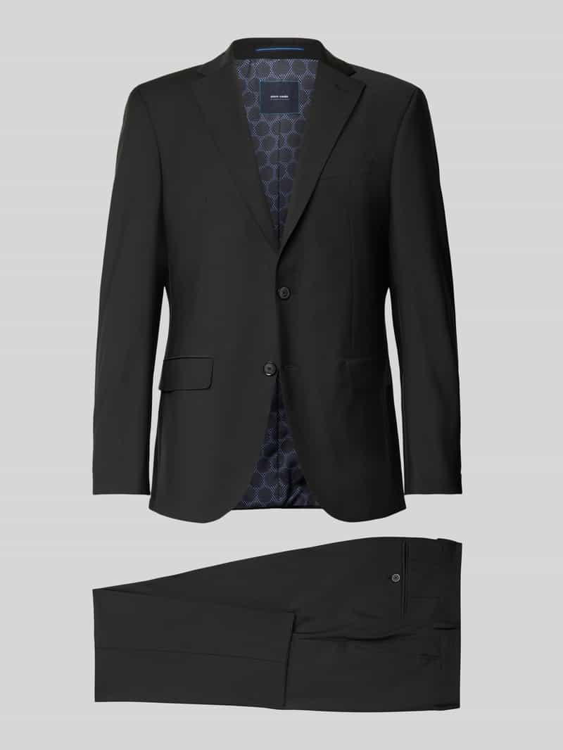 Pierre Cardin Anzug mit Reverskragen in Black, Größe 25