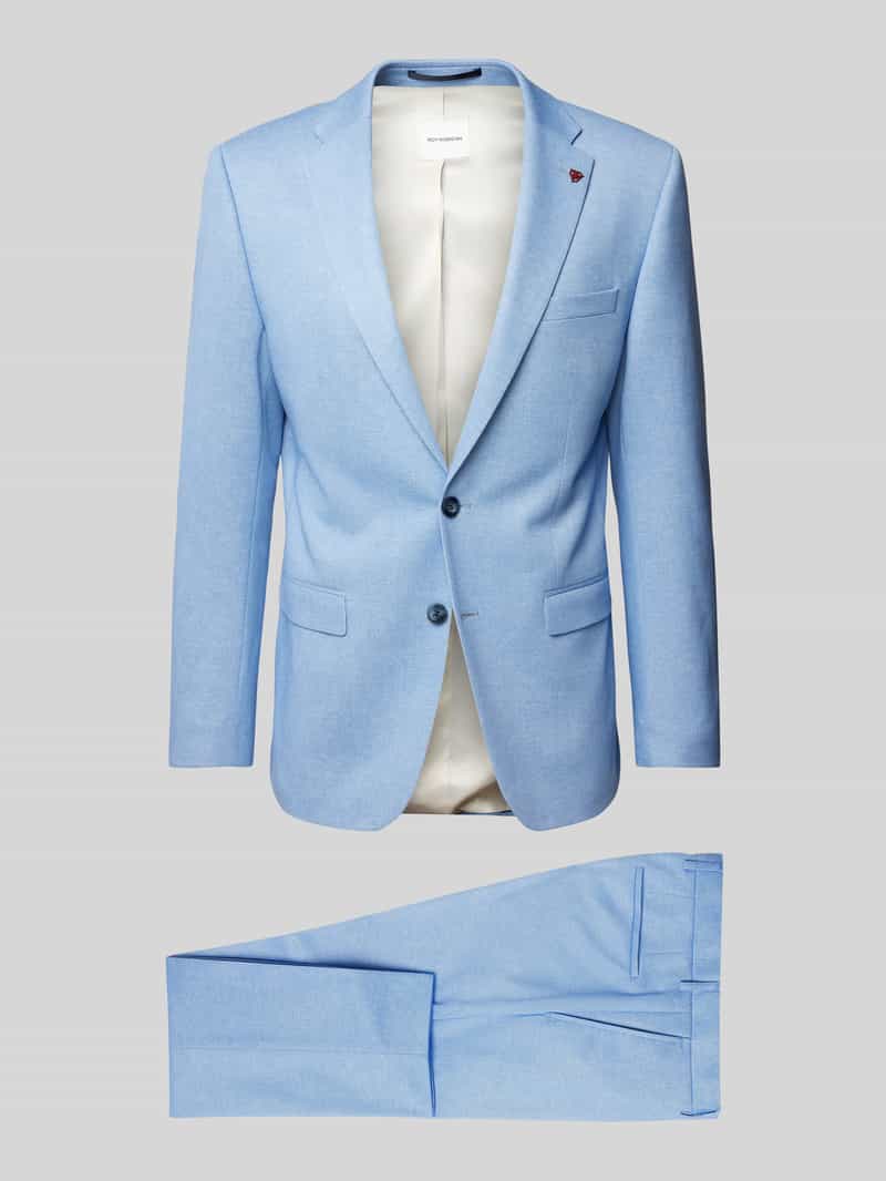 Roy Robson Regular Fit Anzug mit Reverskragen in Hellblau, Größe 50